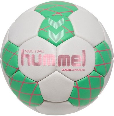 Hummel Handball Classic Advanced Spielball weiß/grün Größe 2, 3