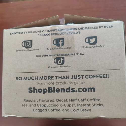 Maud's Coffee Pods 100 CT Medium Roast Half Caff Exp Oct 11 2025 New Open Box - Picture 6 of 7