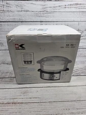 Kalorik Food Steamer 3-Tier Food Basket Rice Cooking Tray W/ Electronic Controls