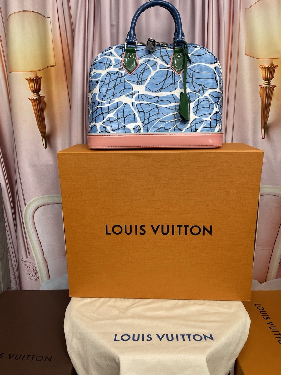 LOUIS VUITTON Epi Aqua Alma PM Hand Bag! LIMITED EDITION RUNWAY