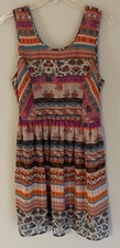 American Rag Cie Dress Size Medium Multicolor Geometric