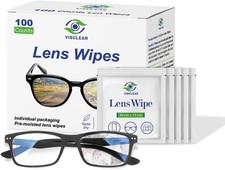 Lens Wipes for Eyeglasses, 100 counts, Ocean Scent, 1 Count Pack of 100 