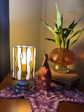 Dale Tiffany Glass Lamp Shade with Base