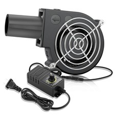 97Mm X 33Mm BBQ Blower Fan 12V with 120V 240V AC Plug Variable Speed Controlle