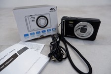 Digital Camera 4K 64 MP Autofocus Compact Camera with 16x Digital Zoom Black NEW