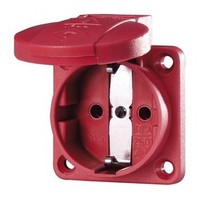 Mennekes Anbausteckdose IP54 Schuko® 50 X 50 Mm Gerade Rot Kunststoff... 11033