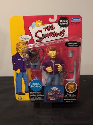 NEW 2002 The Simpsons HANK SCORPIO Action Figure WOS Playmates All-Star Voices