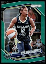 2025 Panini Prizm WNBA #130 Tyasha Harris Green Prizms Wings