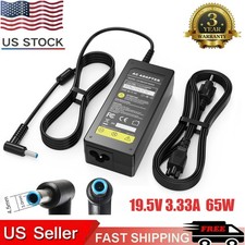 65W For HP AC Adapter Charger blue tip 19.5V 3.33A Pavilion 14, 15 710413-001 US
