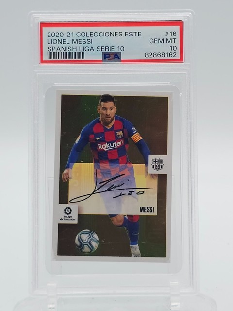 Lionel Messi 2020-21 Panini Colecciones Este Spanish Liga Serie 10 PSA 10 Q1300