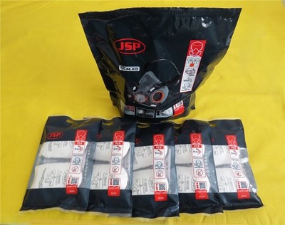 JSP Force 8 Halbmaske F8-820 Gr. M + 5 x Press To Check F-3103 P3 Filter