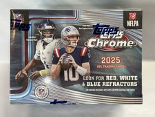 2025 Topps Chrome NFL Football Blaster Value Box Sealed