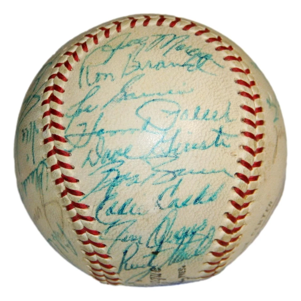 1965 Houston Astros Team Signed Baseball 25 Sigs PSA/DNA Letter - Image 3 of 4