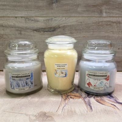 Yankee Candle Jar Bundle X3 Magical Moments - Sweet Vanilla - Snowflake & Sleigh