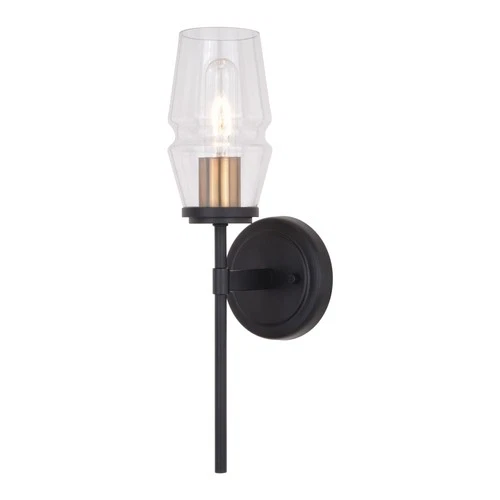 Vaxcel Lighting W0391 Warren 16" Tall Bathroom Sconce - Black - Picture 1 of 8