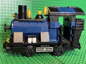 Lego My Own Train Small Dark Blue  Engine Locomotive Read Description