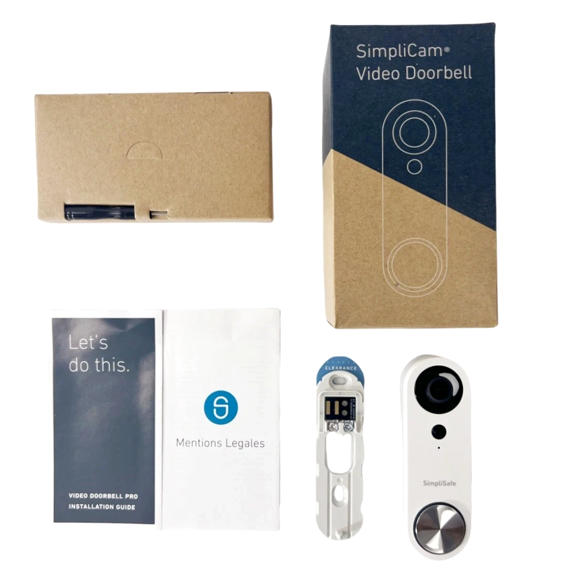 SimpliSafe SimpliCam Video Doorbell Pro SSDB3 (Wired) Open Box (1