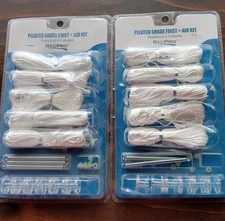 2 RV Pleated Shade Repair Kits, Day Night Window Shade Restringing Kit White
