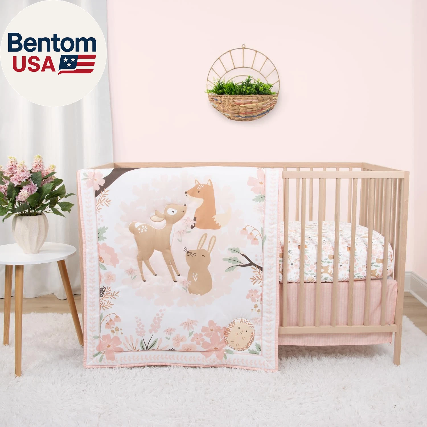 3 Piece Baby Crib Bedding Set for Girls - Newborn, Infant & Toddler Nursery Bed
Opens in a new windo