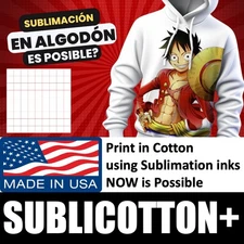 SUBLICOTTON+ TRANSFER PAPER 30 Sh PK 8.5"X11" Sublimation paper for Cotton #1