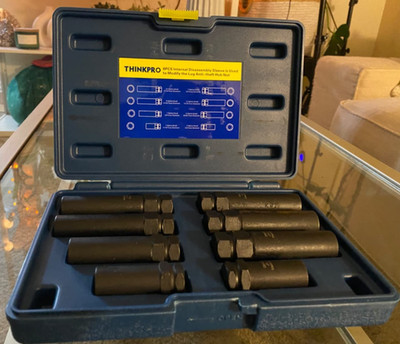 8 Piece Spline Lug Nut Master Key Set for Wheel Lock Removal DIY Garage