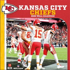 Turner Licensing,  NFL Kansas City Chiefs 2026 Mini Wall Calendar, 7'' X 7'', 12