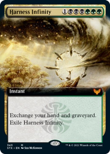1x Harness Infinity - Extended Art Light Play MTG Magic - Kid Icarus -