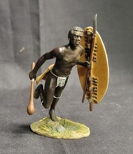W.Britain Anglo-Zulu War 20011 Zulu Warrior Advancing with Knobkerrie - Britains