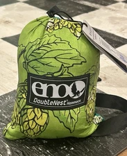 ENO Eagles Nest Outfitters DoubleNest Hammock Green,  Light Green and Black NEW