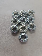 Castle Nut 5/16"-24, Slotted, Steel,Grade 2, ZP, (10 pc)