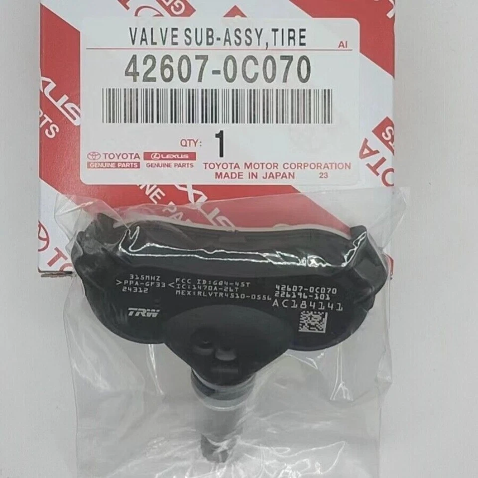 4PCS Genuine 42607-0C070 TPMS Tire Pressure Sensors For Toyota Sienna Tundra NEW Foto 2 de 4