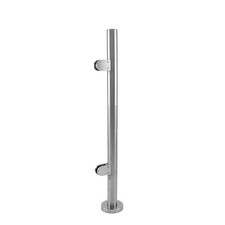 90cm Brushed Metal Balustrade | Stainless Steel End Post Decking Staircase