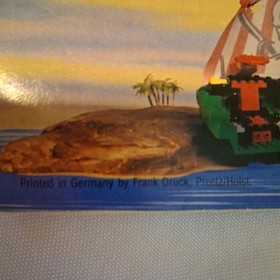 LEGO 6250 CROSS BONE CLIPPER INSTRUCTION BOOK AND MAP PIECE