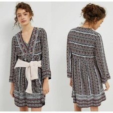 ANTHROPOLOGIE x MAEVE Naomi Embroidered Tunic Dress Sz M $138 {2C54}