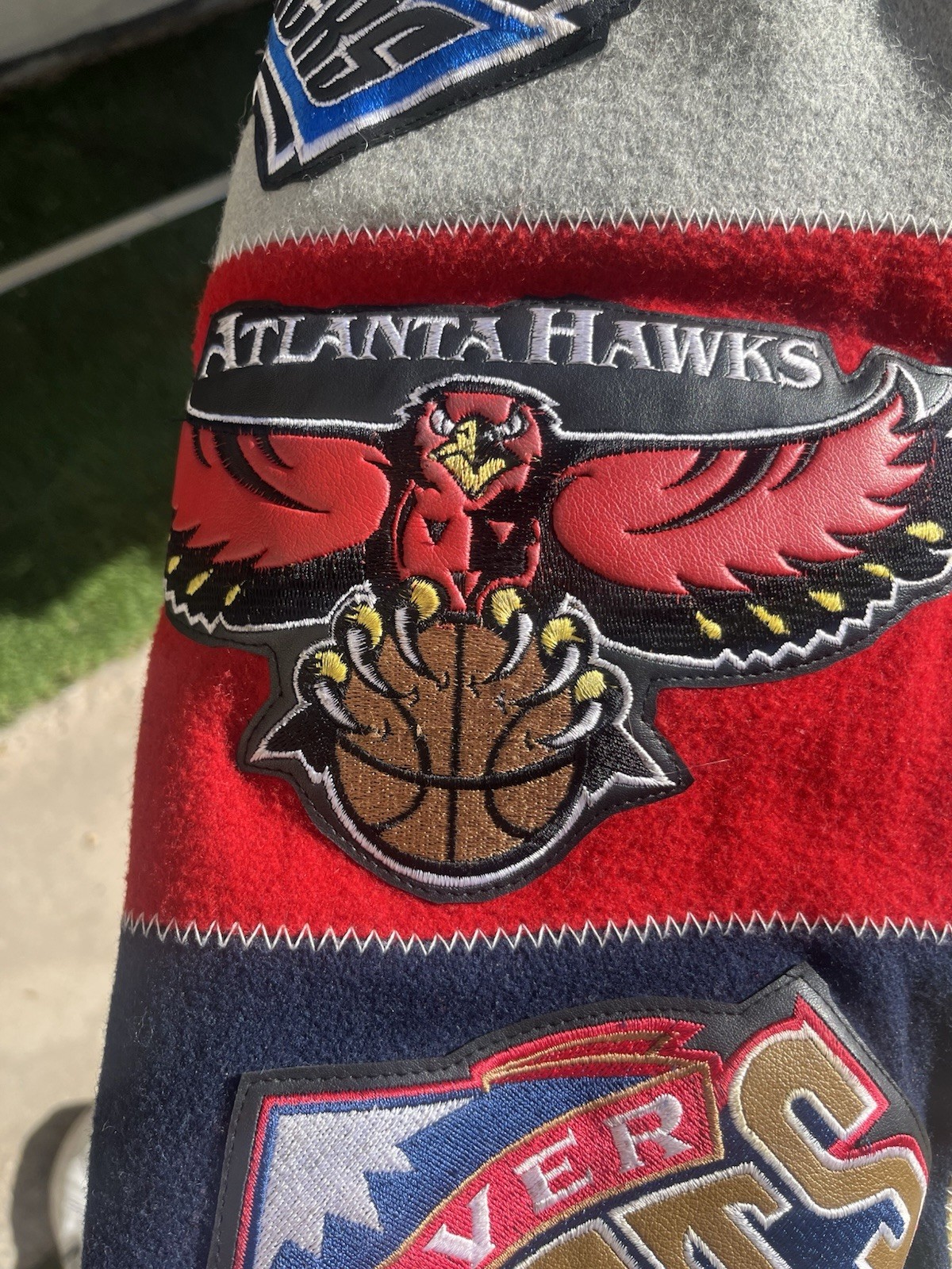 Jeff Hamilton NBA Team Patchwork Jacket Vintage 9… - image 6