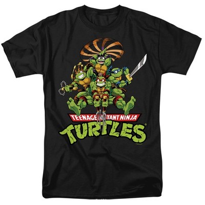 T-Shirt Ufficiale Teenage Mutant Ninja Turtles Per Bambini E Ragazzi, Colore Antracite, Taglia 14 Anni