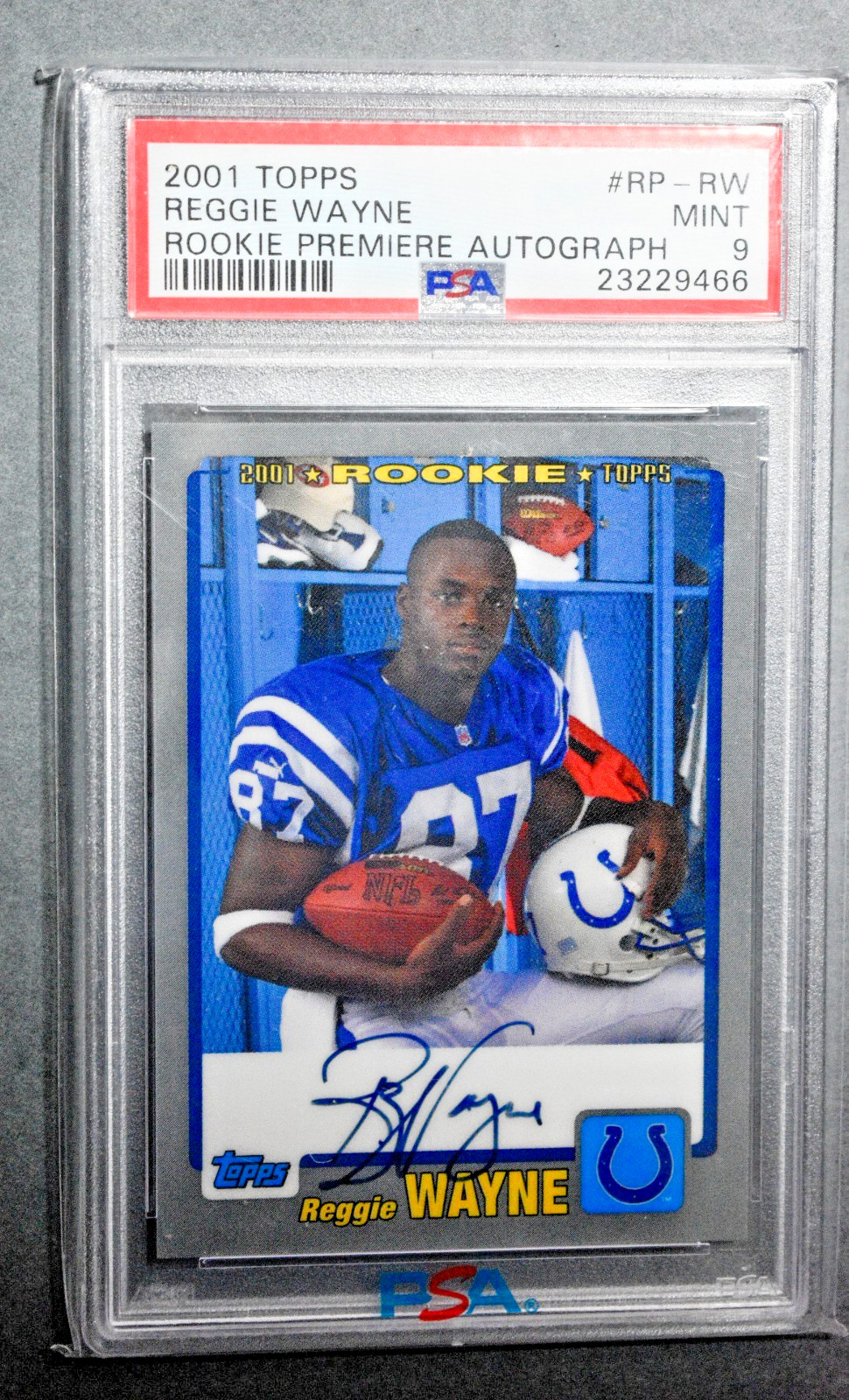 Reggie Wayne Topps Rookie Premiere Autograph #RPRW Rookie Premiere Autograph