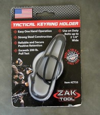 Zak Tool ZT55 Tactical Stealth Police 2.25" Key Ring Holder, Black