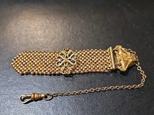 BSF CO Victorian Gold Filled Watch Fob Chain Vest Or Ladies Watch Chain