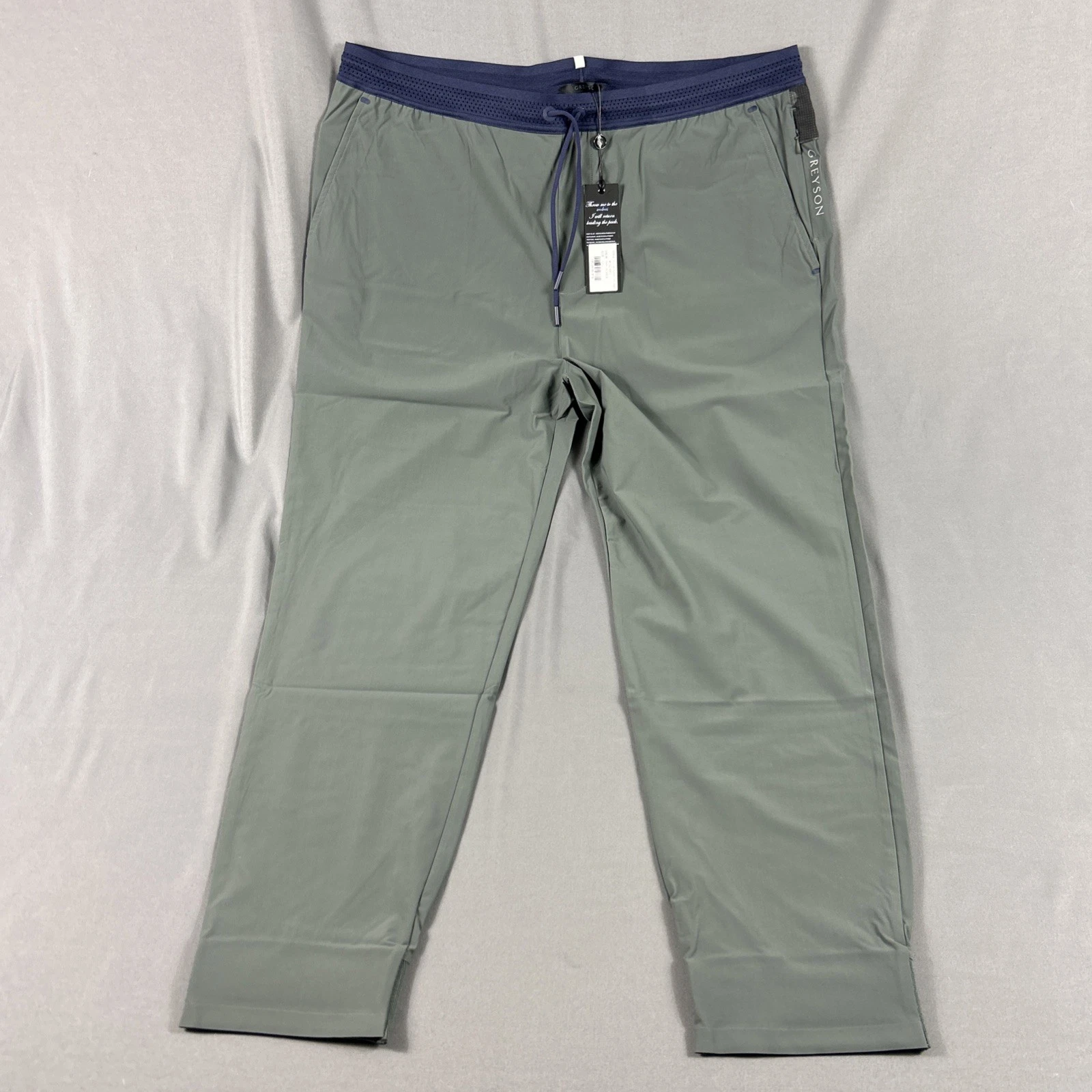 Greyson Night Wolf Pants Joggers Flyweight XXL Scareb Green Polyamide MSRP $158