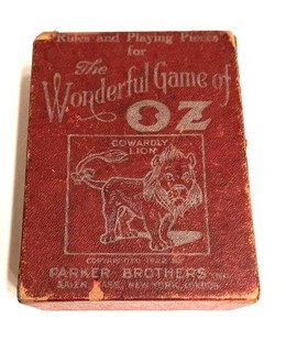 Antique The Wonderful Game of Oz; game pieces box with pieces for 3rd edition