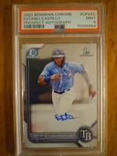 2022 Bowman Chrome Estanli Castillo topps Auto Mint 9