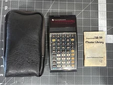 Vtg Texas Instruments TI-59 Programmable Calculator w/Module READ