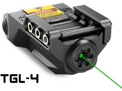 GREEN LASER SIGHT FOR PISTOLS GUNS HANDGUNS COMPACT RECHARGEABLE BATTERY TGL-4
