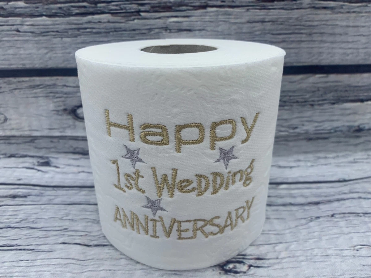Just Married Toilettenpapier Witziges Klopapier Fun WC Zum Verschenken Hochzeits-Geschenk ; Zum Lachen Auf Dem Örtchen