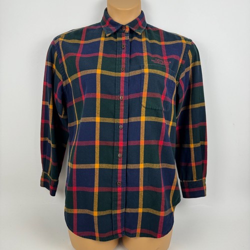 Vintage Lauren Ralph Lauren Button Up Shirt Plaid Womens Medium M