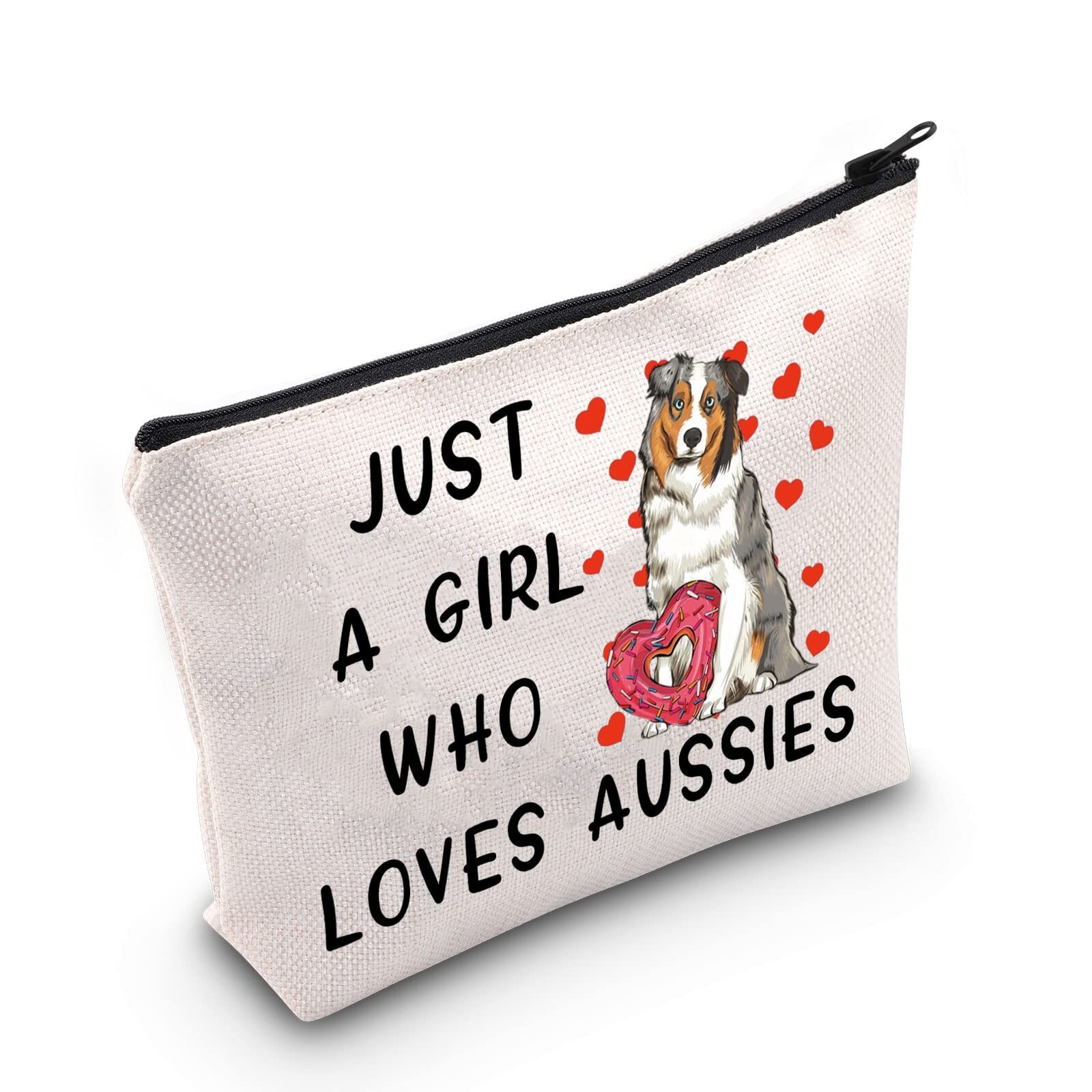 Aussie Lover Gift Makeup Bag for Dog Moms Who Adore Aussies