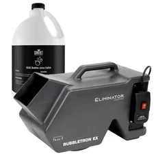 Eliminator Lighting BUBBLETRON EX Bubble Machine + 1 Bubble Fluid Gallon