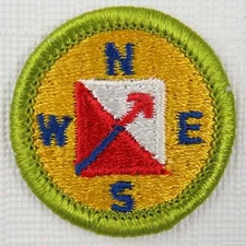 Orienteering Current Plastic Back Merit Badge [MB-152]