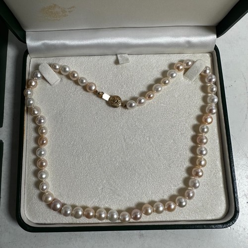 Josephine Selection Women Yellow Gold 14K Clasp Freshwater Pearl Strand Necklace - Picture 4 of 10